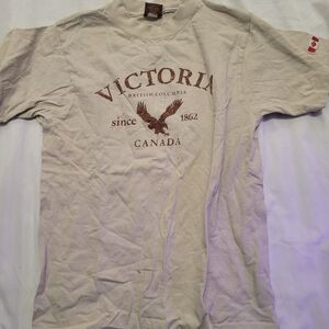 Victoria Canada Eagle Graphic Tee - Cream